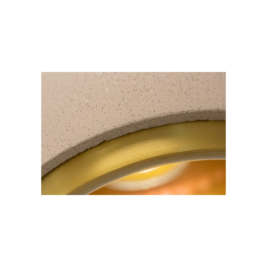 Chandelier on a string CONCRETE 1xGU10/5W/230V grey/golden