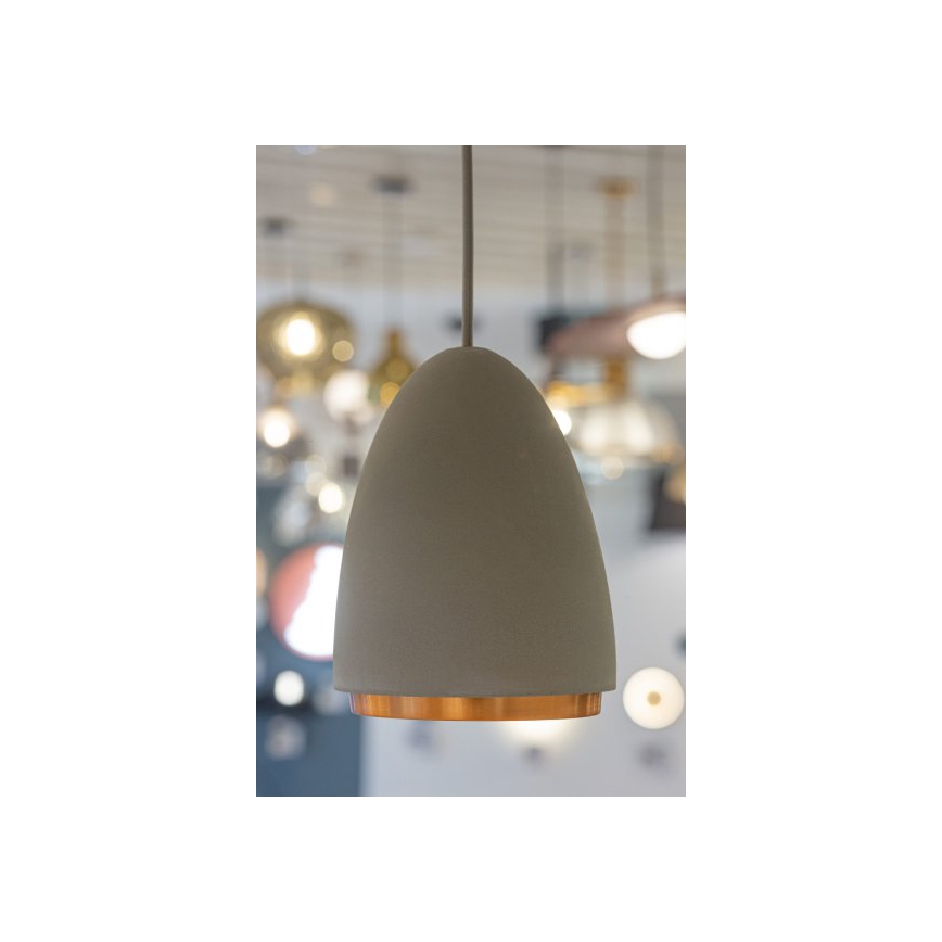 Chandelier on a string CONCRETE 1xGU10/5W/230V grey/copper