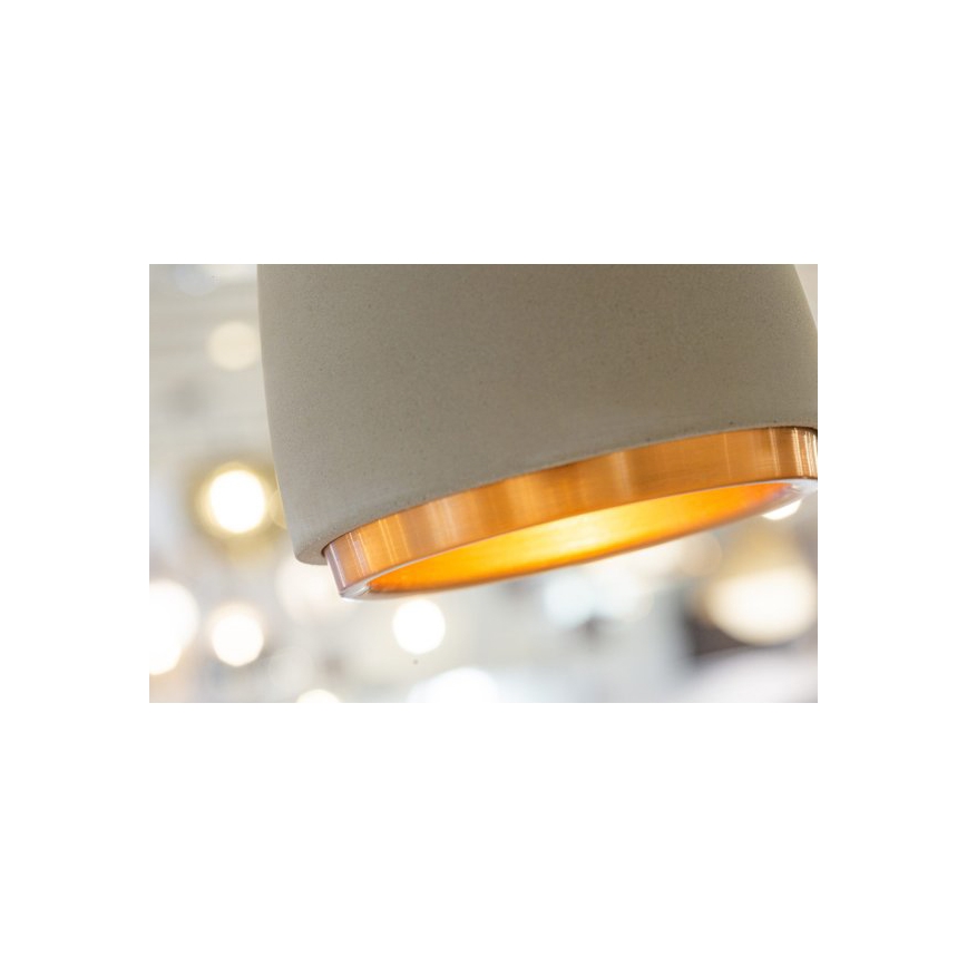 Chandelier on a string CONCRETE 1xGU10/5W/230V grey/copper