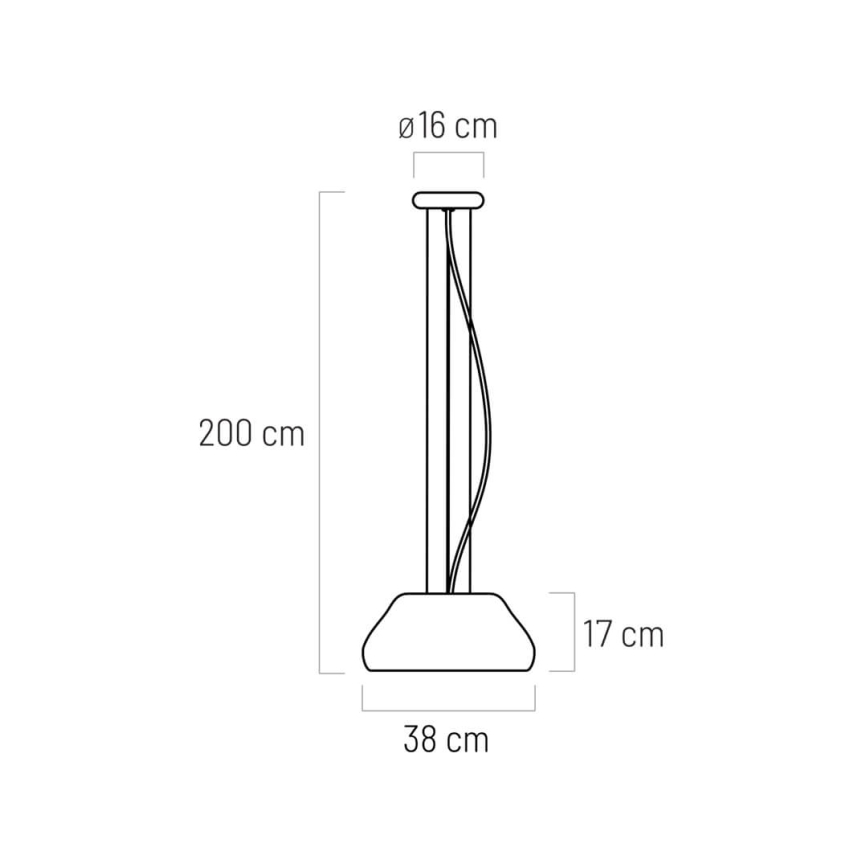 LED Chandelier on a string PADDY LED/24W/230V white