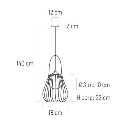 Wall lamp MEMORY 1xG9/4W/230V white/brown
