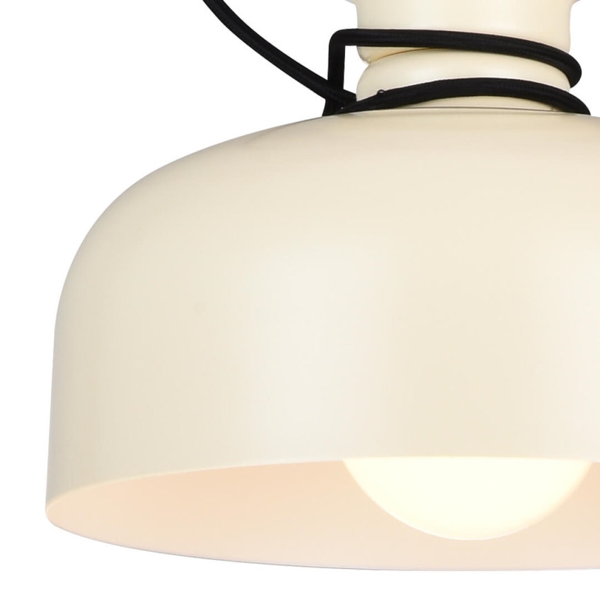 Chandelier on a string ABEL 2xE27/11W/230V d. 28 cm cream