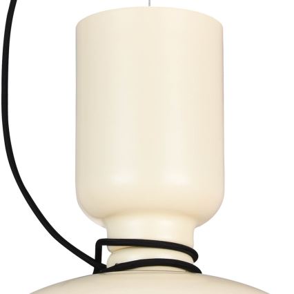 Chandelier on a string ABEL 2xE27/11W/230V d. 28 cm cream