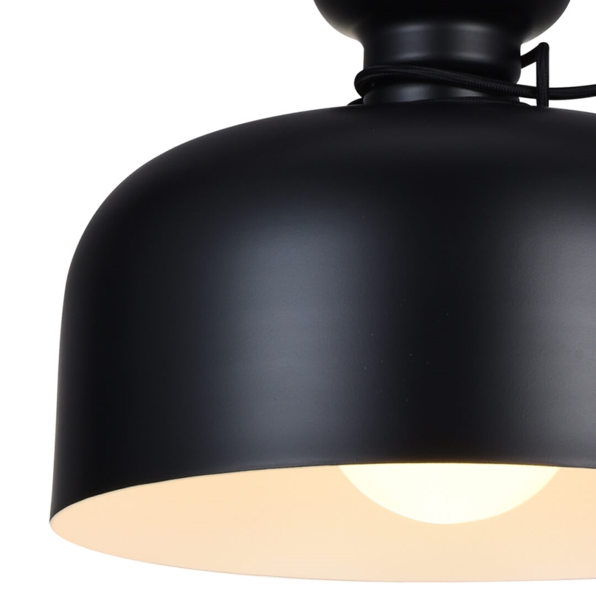 Chandelier on a string ABEL 2xE27/11W/230V d. 28 cm black