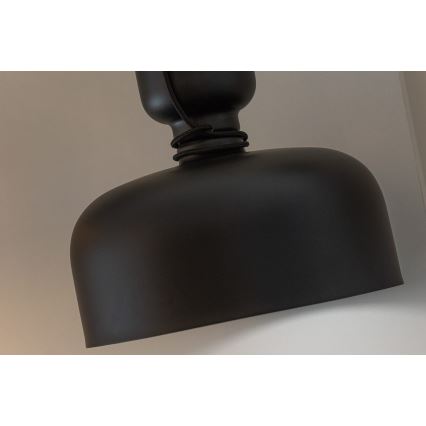 Chandelier on a string ABEL 2xE27/11W/230V d. 28 cm black