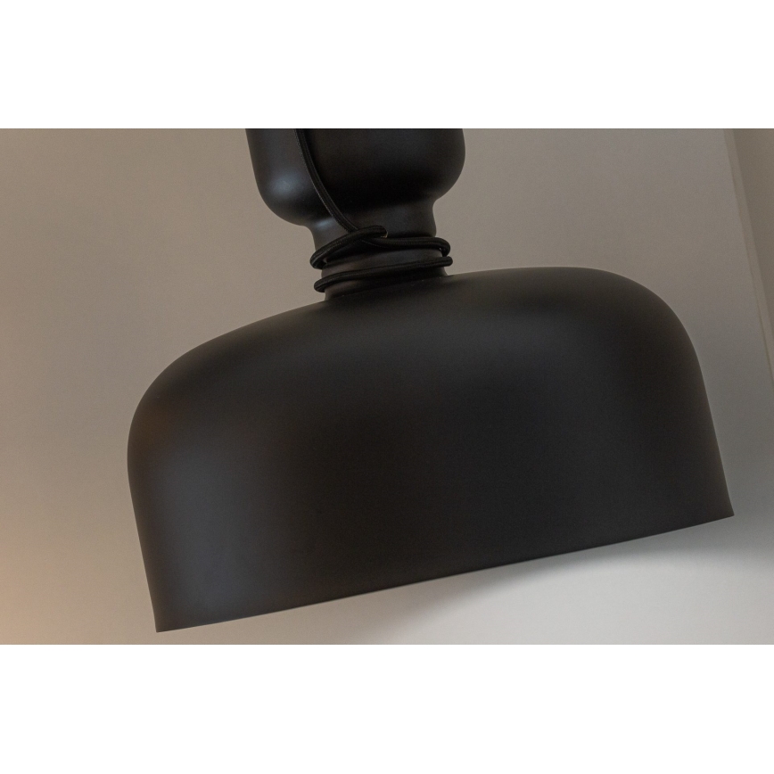 Chandelier on a string ABEL 2xE27/11W/230V d. 28 cm black