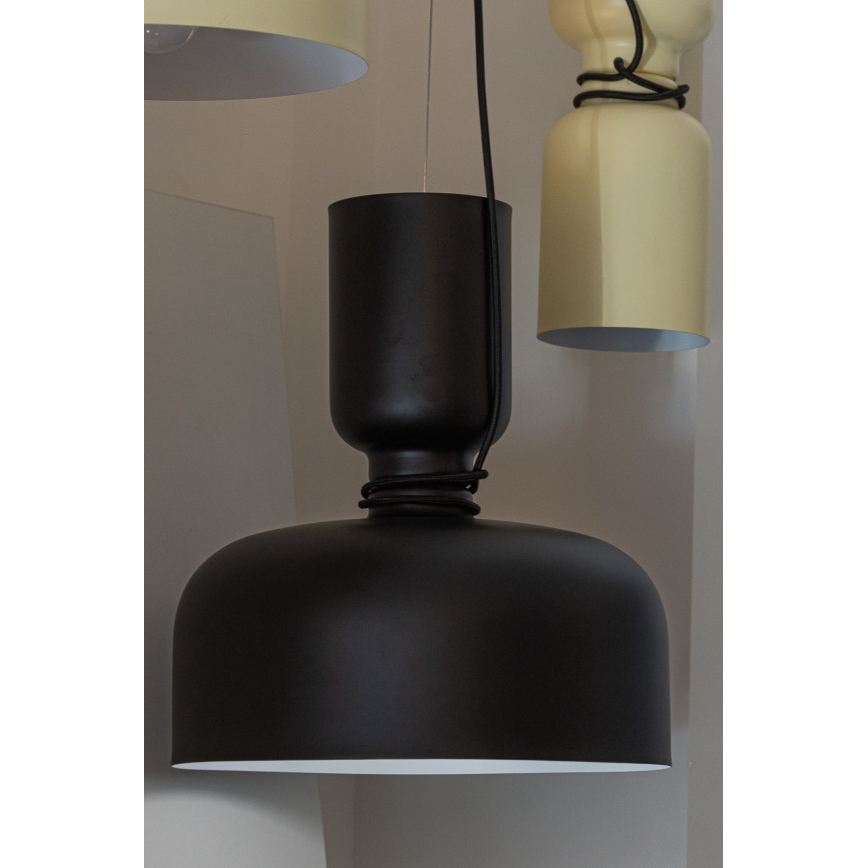 Chandelier on a string ABEL 2xE27/11W/230V d. 28 cm black