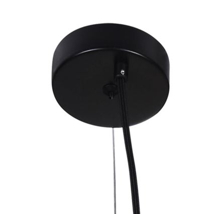 Chandelier on a string ABEL 2xE27/11W/230V d. 28 cm black