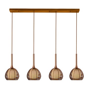 Klausen 114002 - Chandelier on a string NEST 4xE14/6W/230V copper