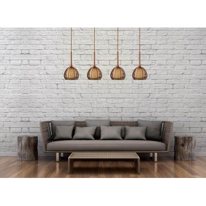 Klausen 114002 - Chandelier on a string NEST 4xE14/6W/230V copper