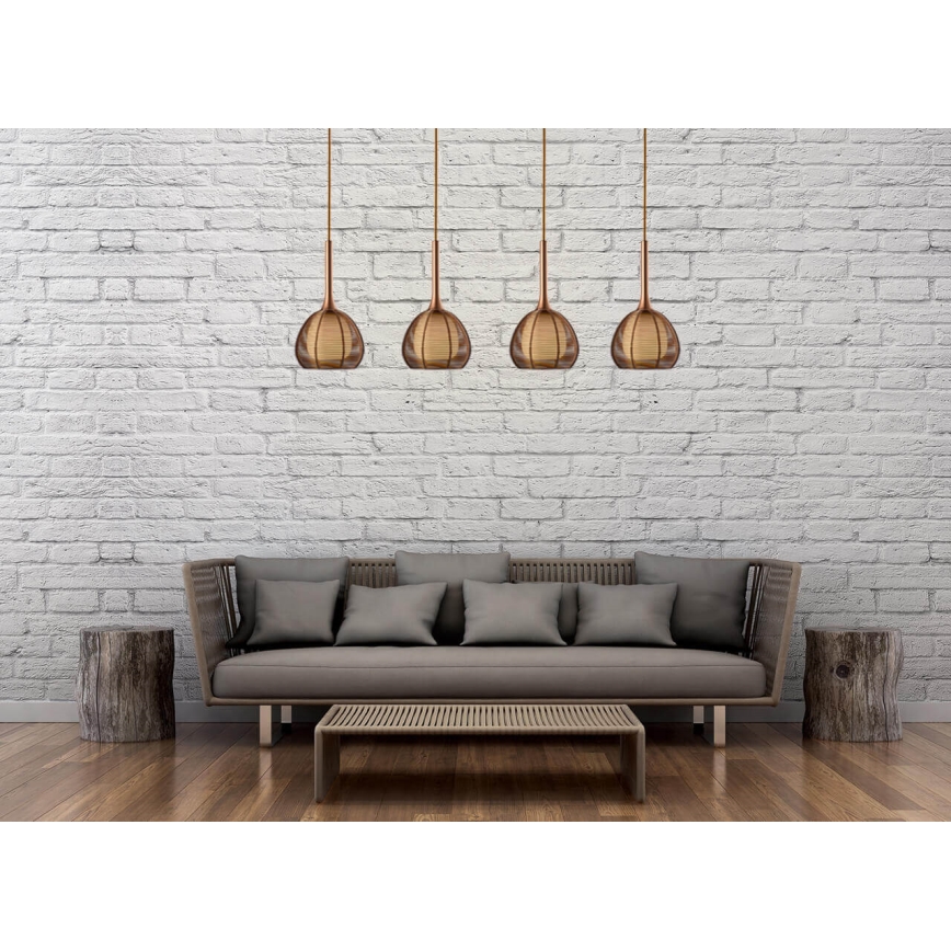 Klausen 114002 - Chandelier on a string NEST 4xE14/6W/230V copper
