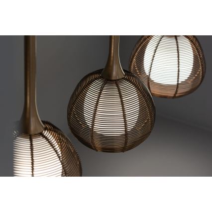 Klausen 114002 - Chandelier on a string NEST 4xE14/6W/230V copper