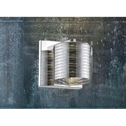 Wall light EVOLUTION 1xG9/3W/230V shiny chrome