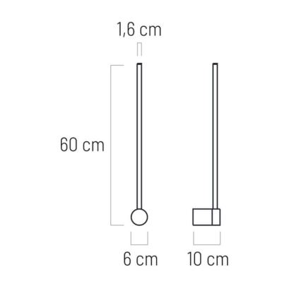  LED Wall light LED/7W/230V black