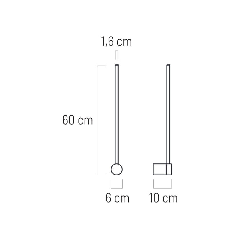  LED Wall light LED/7W/230V black