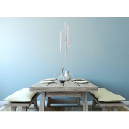 LED Chandelier on a string TUBULAR 3xLED/5W/230V white
