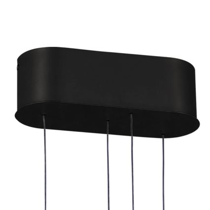 LED Dimmable chandelier on a string LIV LED/50W/230V black + remote control
