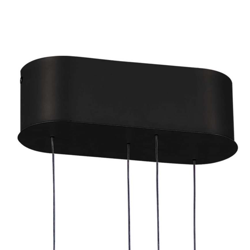 LED Dimmable chandelier on a string LIV LED/50W/230V black + remote control