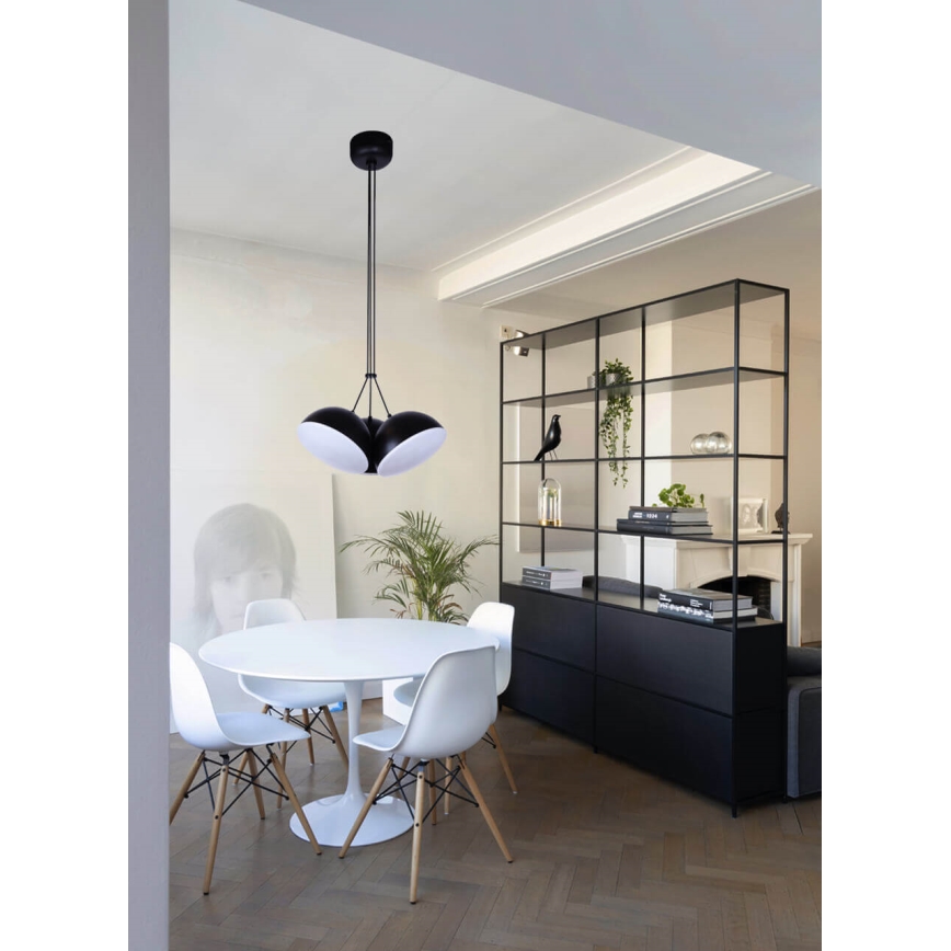 LED Chandelier on a string CROWD 3xLED/20W/230V black