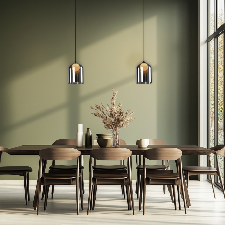KLEA Pendant Light 1xG9/15W/230V Smoke Black