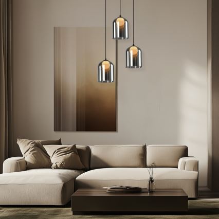 KLEA Pendant Light 1xG9/15W/230V Smoke Black