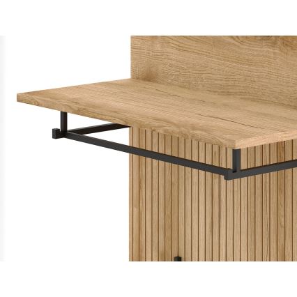 KLEO entryway wall unit brown/graphite