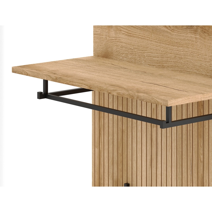 KLEO entryway wall unit brown/graphite