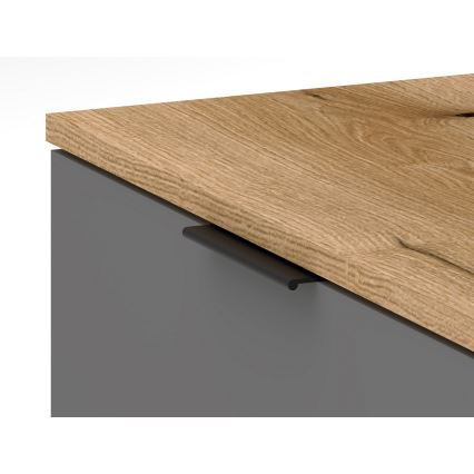 KLEO entryway wall unit brown/graphite