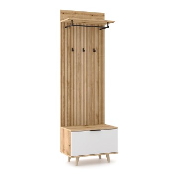 KLEO Hallway Wall Unit Brown/White