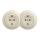 Kliklap - Double Retro SCHUKO Wall Socket with Frame, 230V/16A, Beige