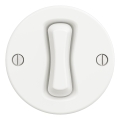 Kliklap - Retro 4-way (intermediate) switch, frameless, No. 7 Snow White