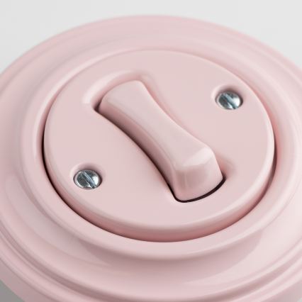 Kliklap - Retro 4-way switch with frame No. 7 dusty rose
