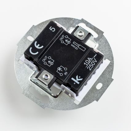 Kliklap - Retro 5-Gang Frameless Switch, Ceramic White