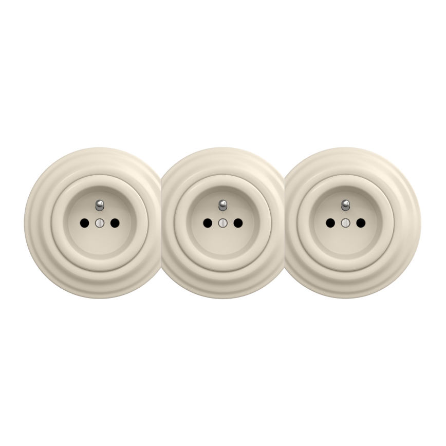 Kliklap - Retro Center Frame, Beige