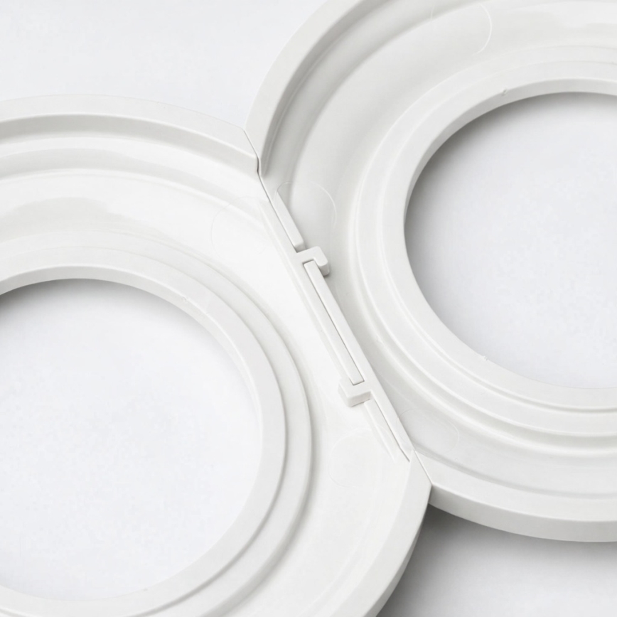 Kliklap - Retro center frame, white ceramic