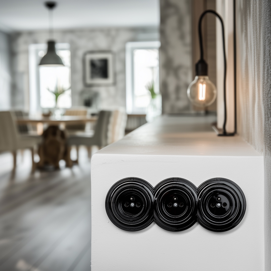 Kliklap - Retro Central Frame in Black