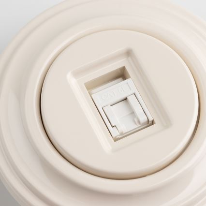 Kliklap - Retro Data Socket with Frame, Beige