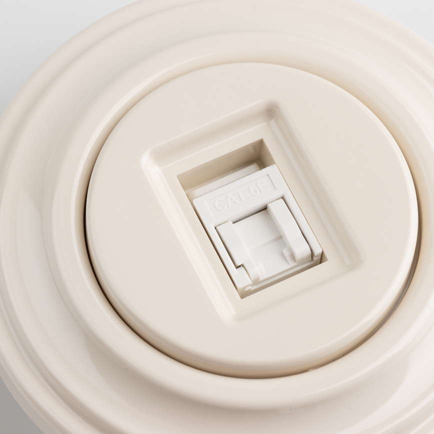 Kliklap - Retro Data Socket with Frame, Beige