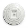 Kliklap - Retro data socket with snow-white frame