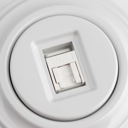 Kliklap - Retro data socket with snow-white frame