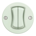 Kliklap - Retro double staircase light switch frameless No. 6+6 mint green