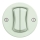 Kliklap - Retro double staircase light switch frameless No. 6+6 mint green