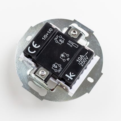 Kliklap - Retro double switch frameless anthracite