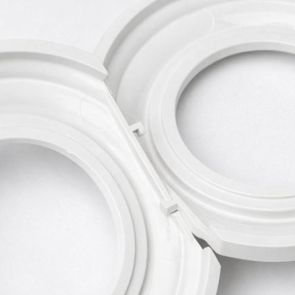 Kliklap - Retro Dual Single-Pole Switch with Frame No. 1, Snow White