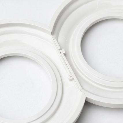 Kliklap - Retro Dual Single-Pole Switch with Frame No. 1, Snow White