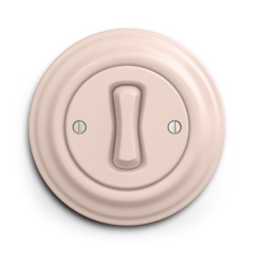 Kliklap - Retro framed button in dusty rose