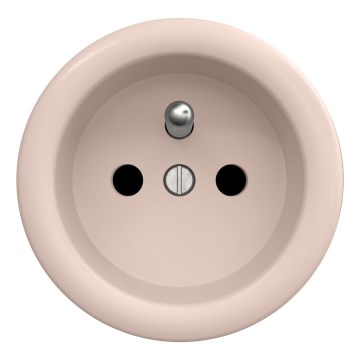 Kliklap - Retro frameless 230V home power socket, old-rose