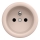 Kliklap - Retro frameless 230V home power socket, old-rose