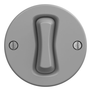 Kliklap - Retro Frameless Button, Gray