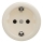 Kliklap - Retro frameless home SCHUKO wall socket 230V/16A beige